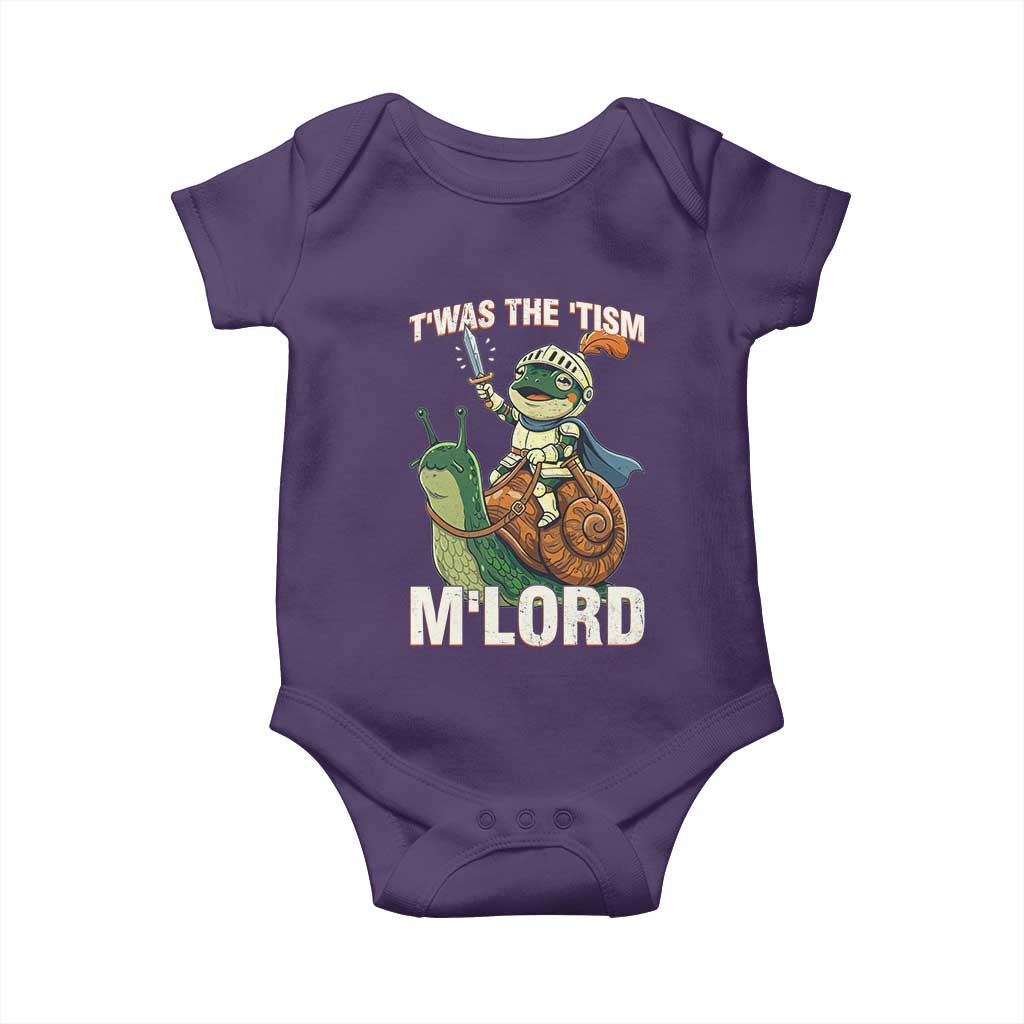 Funny Medieval Knight Frog Meme With Sword Baby Onesie Twas The Tism MLord