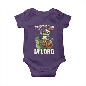 Funny Medieval Knight Frog Meme With Sword Baby Onesie Twas The Tism MLord