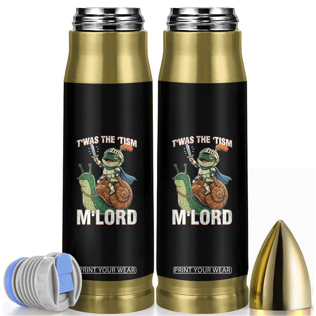 Funny Medieval Knight Frog Meme With Sword Bullet Tumbler Twas The Tism MLord TS12 Black Print Your Wear