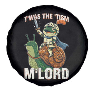 Funny Medieval Knight Frog Meme With Sword Spare Tire Cover Twas The Tism MLord