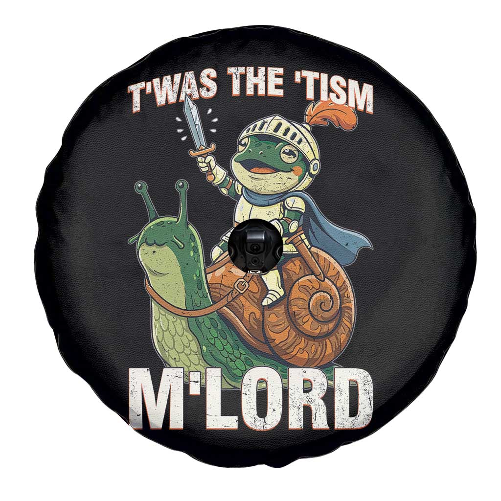 Funny Medieval Knight Frog Meme With Sword Spare Tire Cover Twas The Tism MLord