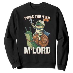 Funny Medieval Knight Frog Meme With Sword Sweatshirt Twas The Tism MLord