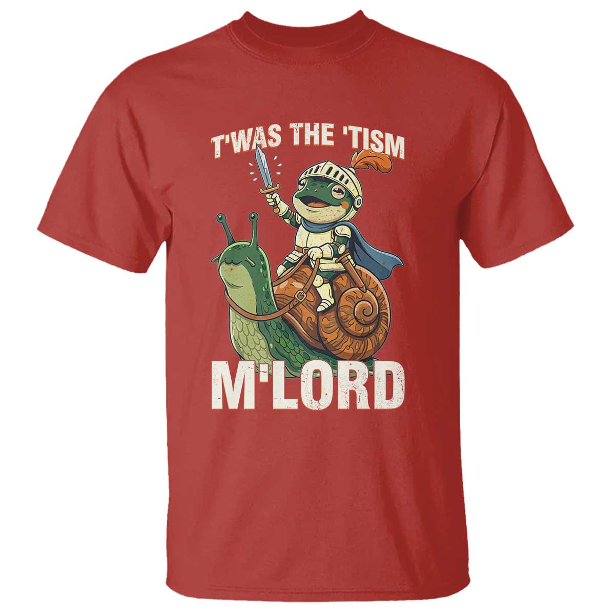 Funny Medieval Knight Frog Meme With Sword T Shirt Twas The Tism MLord
