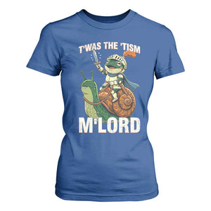 Funny Medieval Knight Frog Meme With Sword T Shirt For Women Twas The Tism MLord