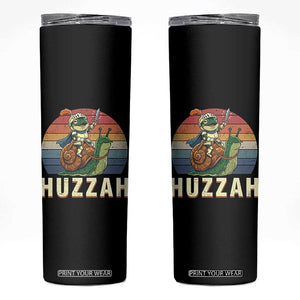 Funny Huzzah Frog Meme Skinny Tumbler Medieval Knight With Sword Graphic