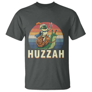 Funny Huzzah Frog Meme T Shirt Medieval Knight With Sword Graphic