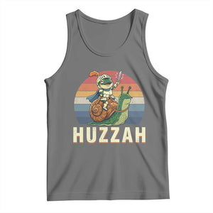 Funny Huzzah Frog Meme Tank Top Medieval Knight With Sword Graphic