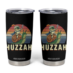 Funny Huzzah Frog Meme Tumbler Cup Medieval Knight With Sword Graphic