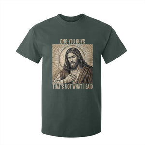 Funny Christian Jesus Faith Meme T Shirt For Kid Omg You Guys Thats Not What I Said