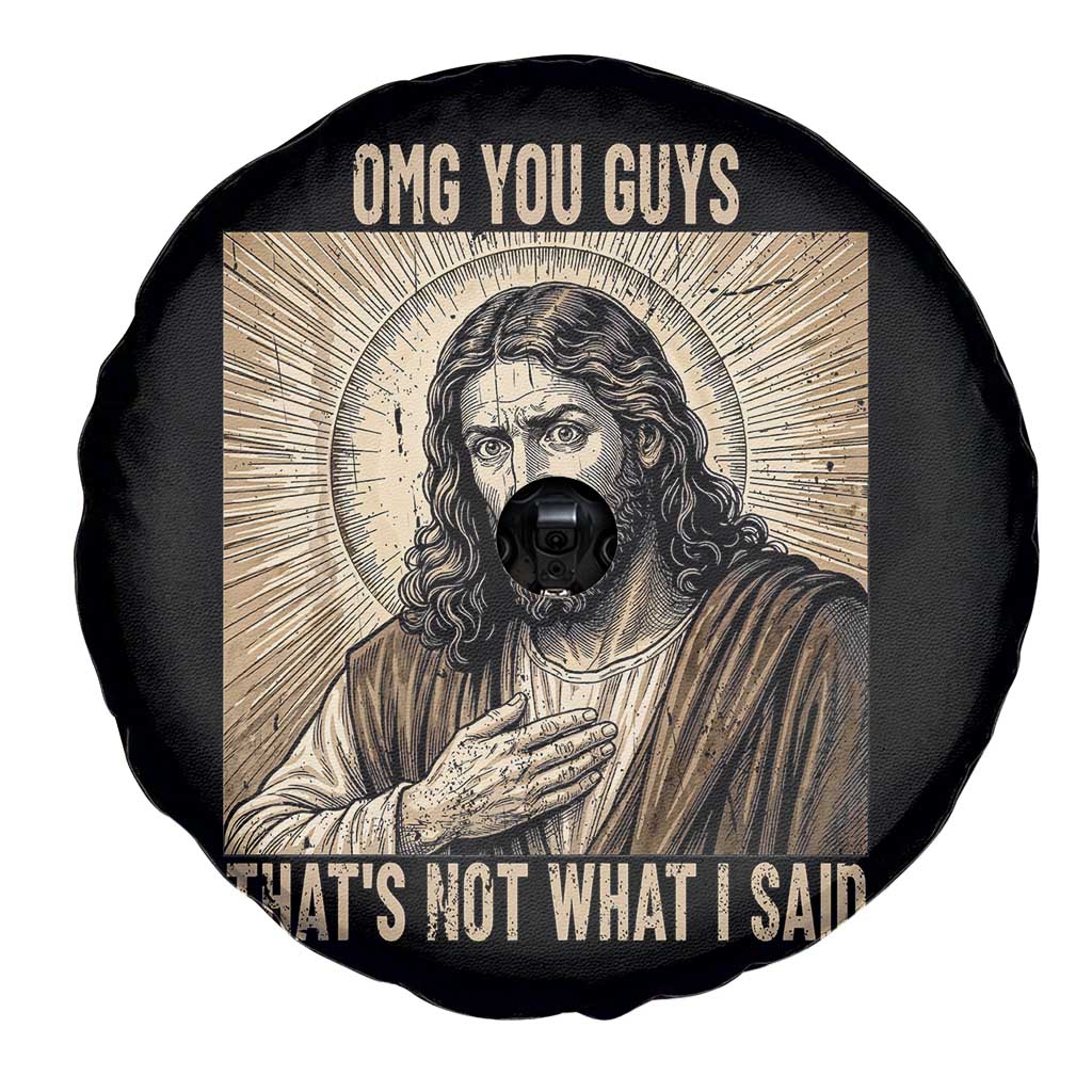 Funny Christian Jesus Faith Meme Spare Tire Cover Omg You Guys Thats Not What I Said
