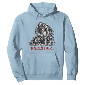 Funny Knees Hurt Medieval Knight Hoodie Dark Fantasy Sword Warrior Humor