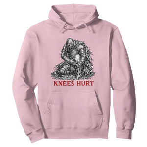 Funny Knees Hurt Medieval Knight Hoodie Dark Fantasy Sword Warrior Humor