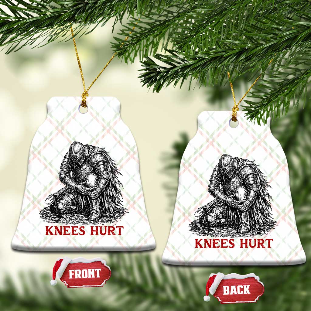 Funny Knees Hurt Medieval Knight Ceramic Ornament Dark Fantasy Sword Warrior Humor