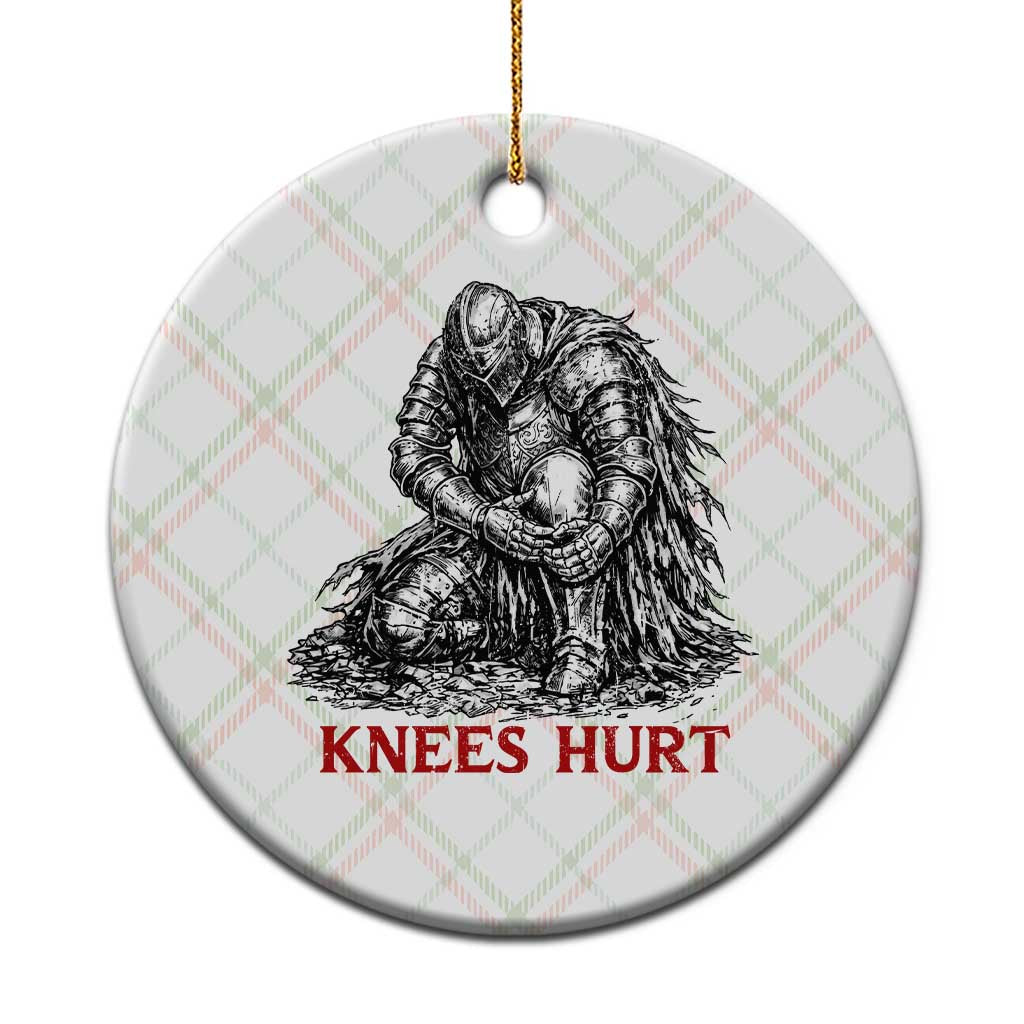 Funny Knees Hurt Medieval Knight Ceramic Ornament Dark Fantasy Sword Warrior Humor