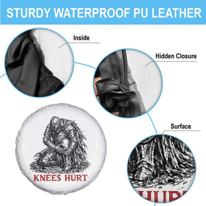 Funny Knees Hurt Medieval Knight Spare Tire Cover Dark Fantasy Sword Warrior Humor