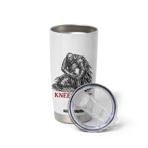 Funny Knees Hurt Medieval Knight Tumbler Cup Dark Fantasy Sword Warrior Humor