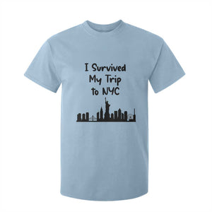 New York City Skyline Travel Tourist T Shirt For Kid I Survived My Trip To NYC