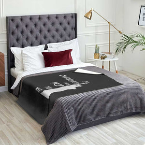 Funny New York City Travel Graphic Throw Blanket I Survived My Trip To NYC