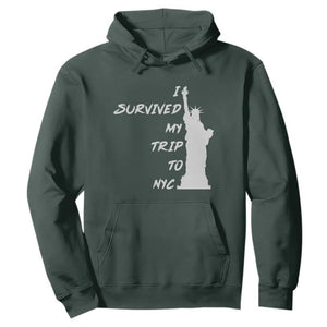 Funny New York City Travel Graphic Hoodie I Survived My Trip To NYC