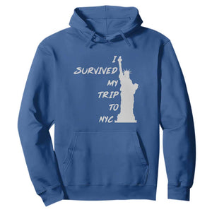Funny New York City Travel Graphic Hoodie I Survived My Trip To NYC