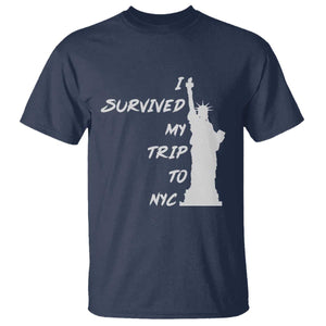 Funny New York City Travel Graphic T Shirt I Survived My Trip To NYC