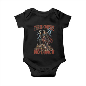 Funny Medieval Knight Worker Meme Baby Onesie Three Coffees No Lunch Valkyrie Coffee Lover