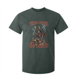 Funny Medieval Knight Worker Meme T Shirt For Kid Three Coffees No Lunch Valkyrie Coffee Lover