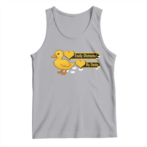 Funny Duck Lover Gift Tank Top Easily Distracted By Ducks TS12 Athletic Heather Print Your Wear