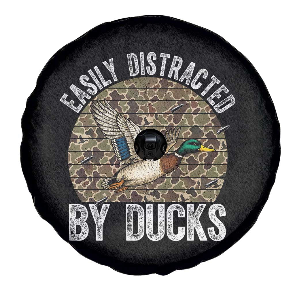 Duck Hunting Gift Spare Tire Cover Easily Distracted By Ducks TS12 Print Your Wear