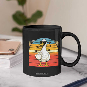 Funny Duck Drinking Coffee Mug Coffee Lover Gift TS12 Print Your Wear