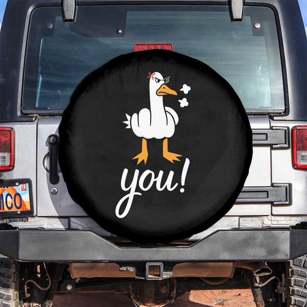 Funny Sarcastic Duck You Spare Tire Cover Farm Animal Gift TS12 No hole Black Print Your Wear