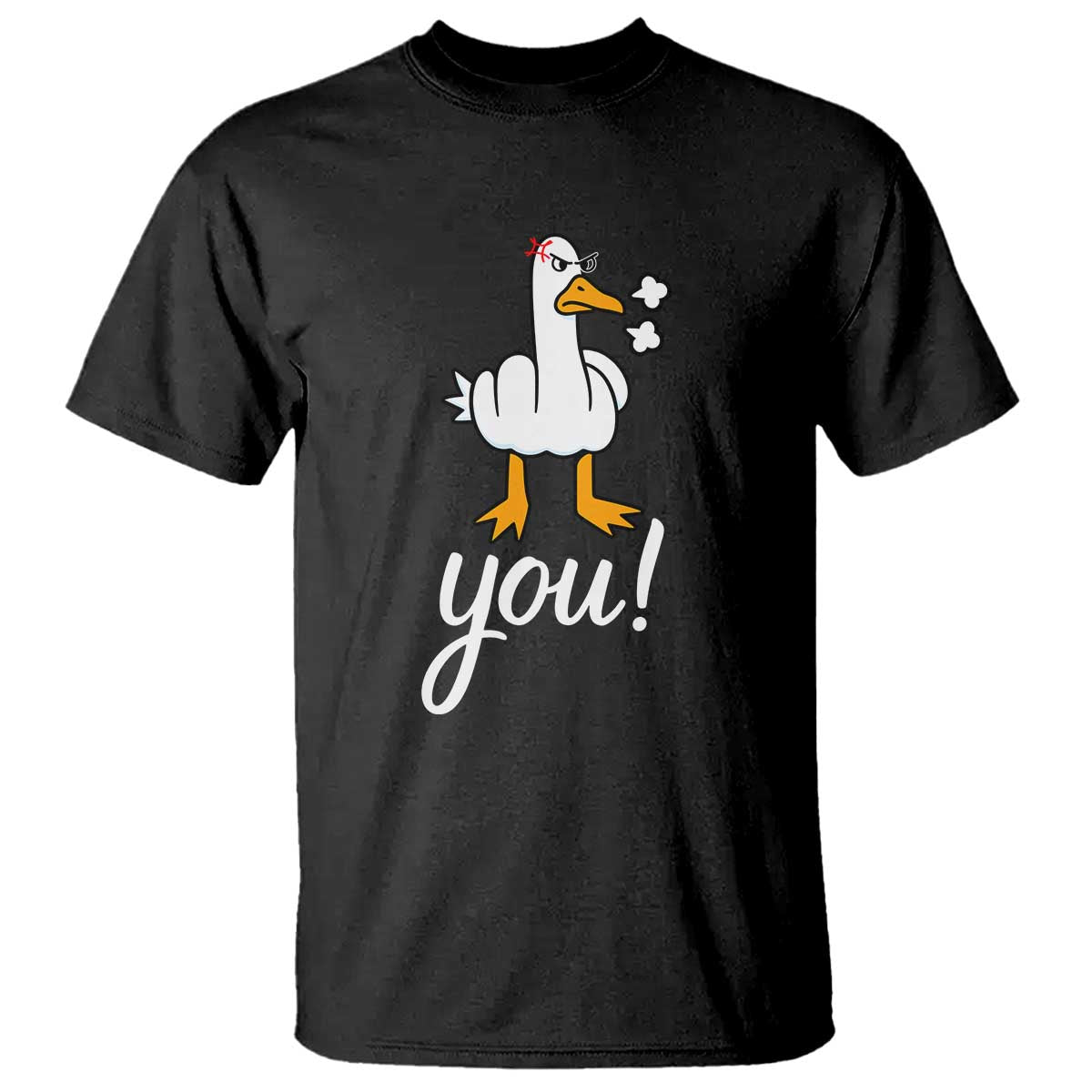 Funny Sarcastic Duck You T Shirt Farm Animal Gift TS12 Black Print Your Wear