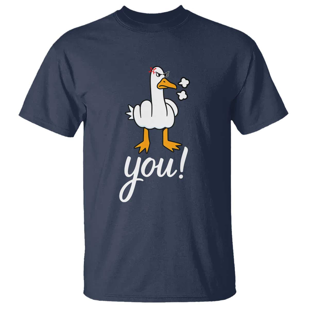 Funny Sarcastic Duck You T Shirt Farm Animal Gift TS12 Navy Print Your Wear