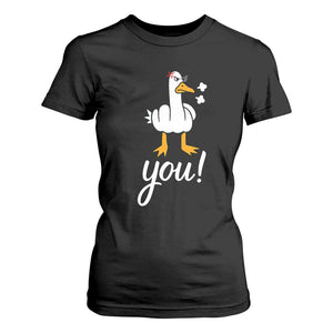 Funny Sarcastic Duck You T Shirt For Women Farm Animal Gift TS12 Black Print Your Wear
