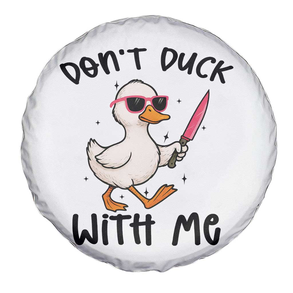 Do Not Duck With Me Spare Tire Cover Funny Duck Gift TS12 Print Your Wear