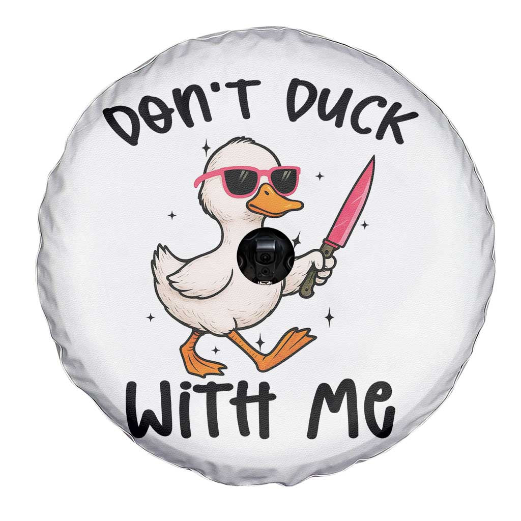 Do Not Duck With Me Spare Tire Cover Funny Duck Gift TS12 Print Your Wear