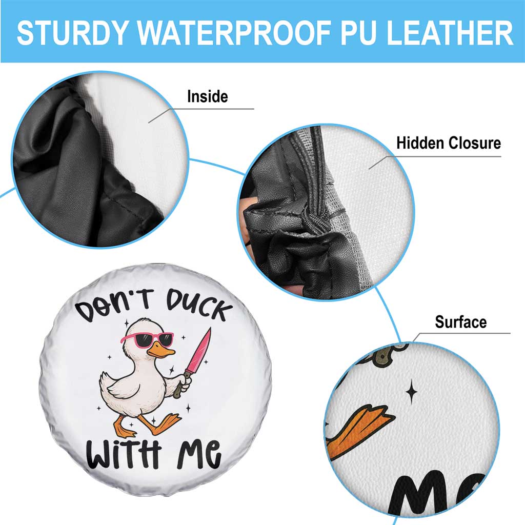 Do Not Duck With Me Spare Tire Cover Funny Duck Gift TS12 Print Your Wear