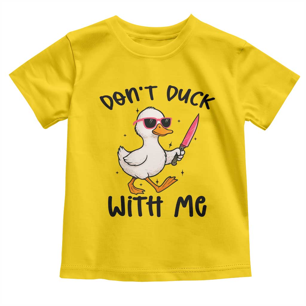 Do Not Duck With Me Toddler T Shirt Funny Duck Gift TS12 Daisy Print Your Wear