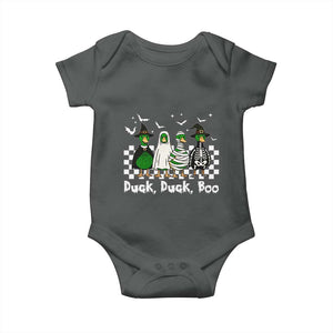 Halloween Duck Duck Boo Baby Onesie Funny Spooky Gift TS12 Dark Heather Print Your Wear