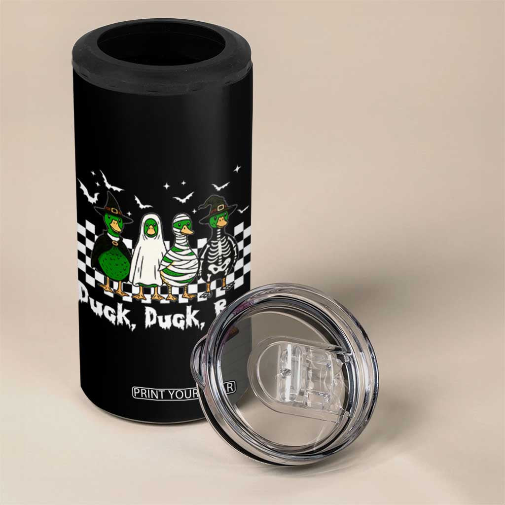Halloween Duck Duck Boo 4 in 1 Can Cooler Tumbler Funny Spooky Gift TS12 Print Your Wear