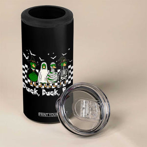 Halloween Duck Duck Boo 4 in 1 Can Cooler Tumbler Funny Spooky Gift TS12 Print Your Wear