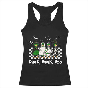 Halloween Duck Duck Boo Racerback Tank Top Funny Spooky Gift TS12 Black Print Your Wear