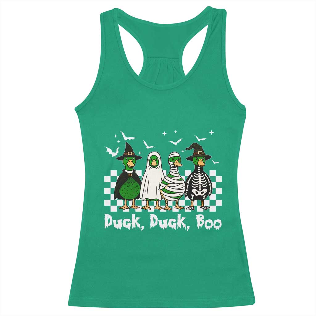 Halloween Duck Duck Boo Racerback Tank Top Funny Spooky Gift TS12 Irish Green Print Your Wear