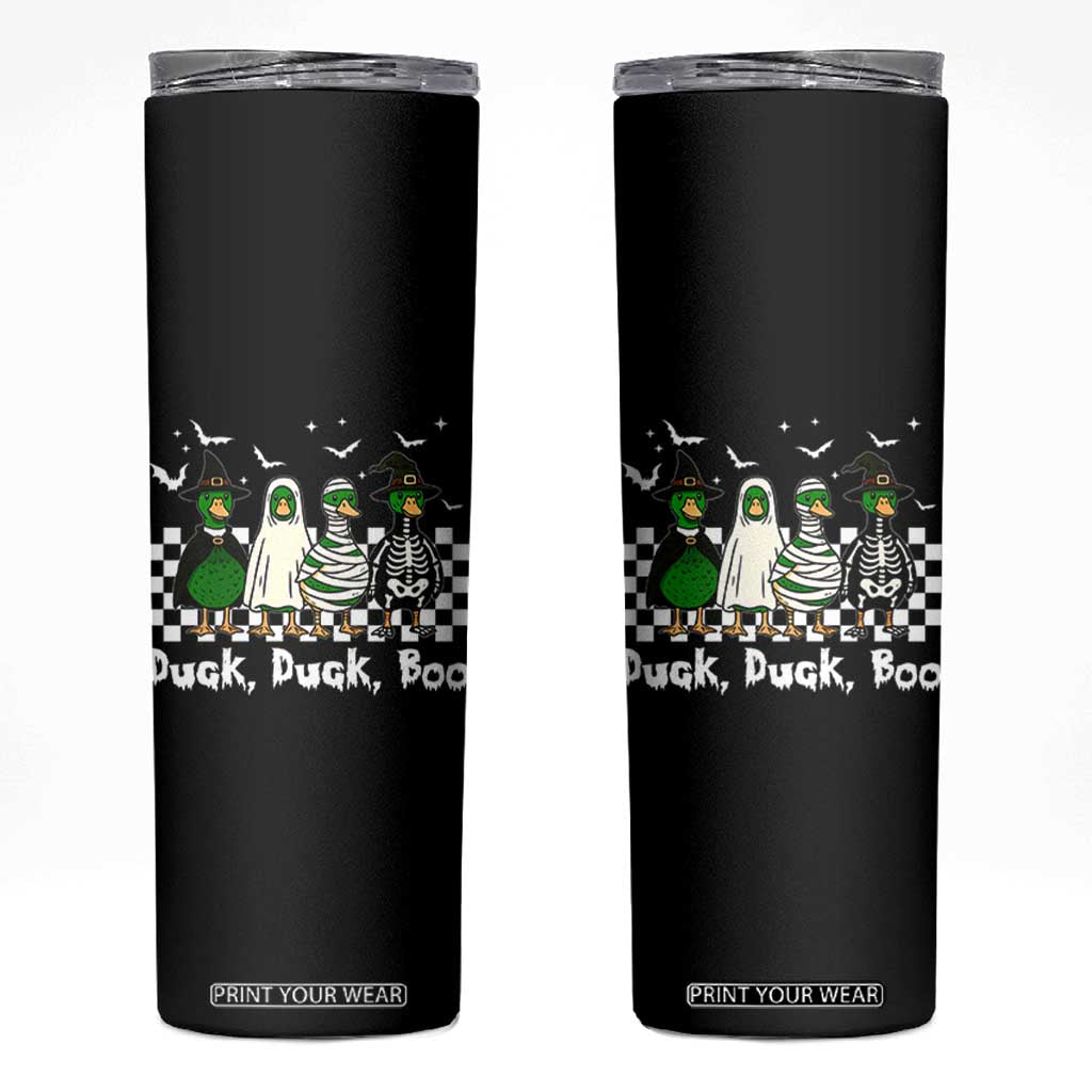 Halloween Duck Duck Boo Skinny Tumbler Funny Spooky Gift TS12 Black Print Your Wear