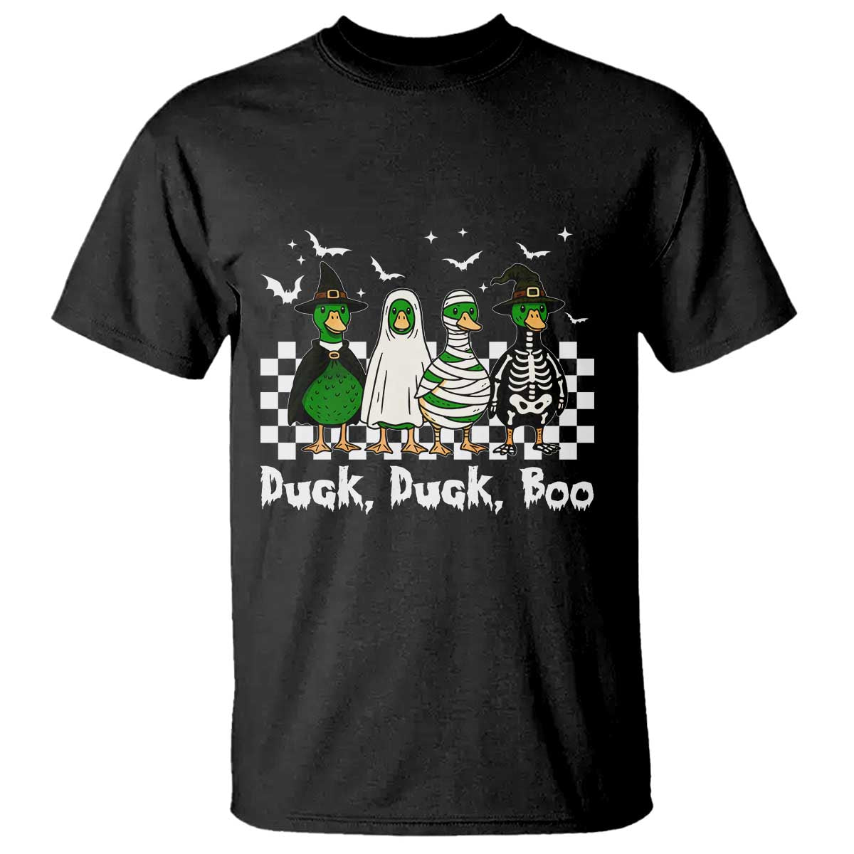 Halloween Duck Duck Boo T Shirt Funny Spooky Gift TS12 Black Print Your Wear