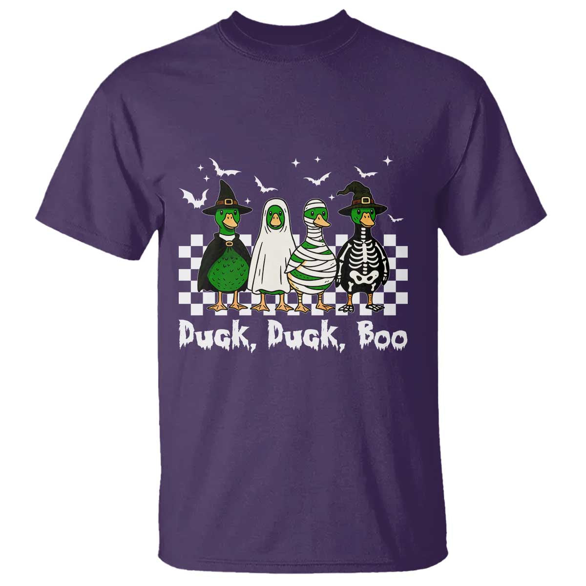 Halloween Duck Duck Boo T Shirt Funny Spooky Gift TS12 Purple Print Your Wear