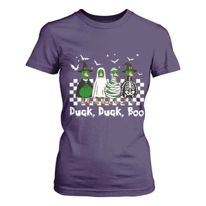 Halloween Duck Duck Boo T Shirt For Women Funny Spooky Gift TS12 Purple Print Your Wear