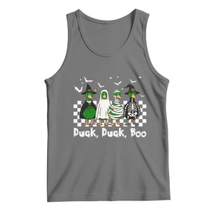 Halloween Duck Duck Boo Tank Top Funny Spooky Gift TS12 Black Heather Print Your Wear