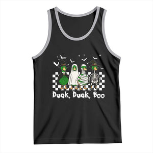 Halloween Duck Duck Boo Tank Top Funny Spooky Gift TS12 Black Athletic Heather Print Your Wear