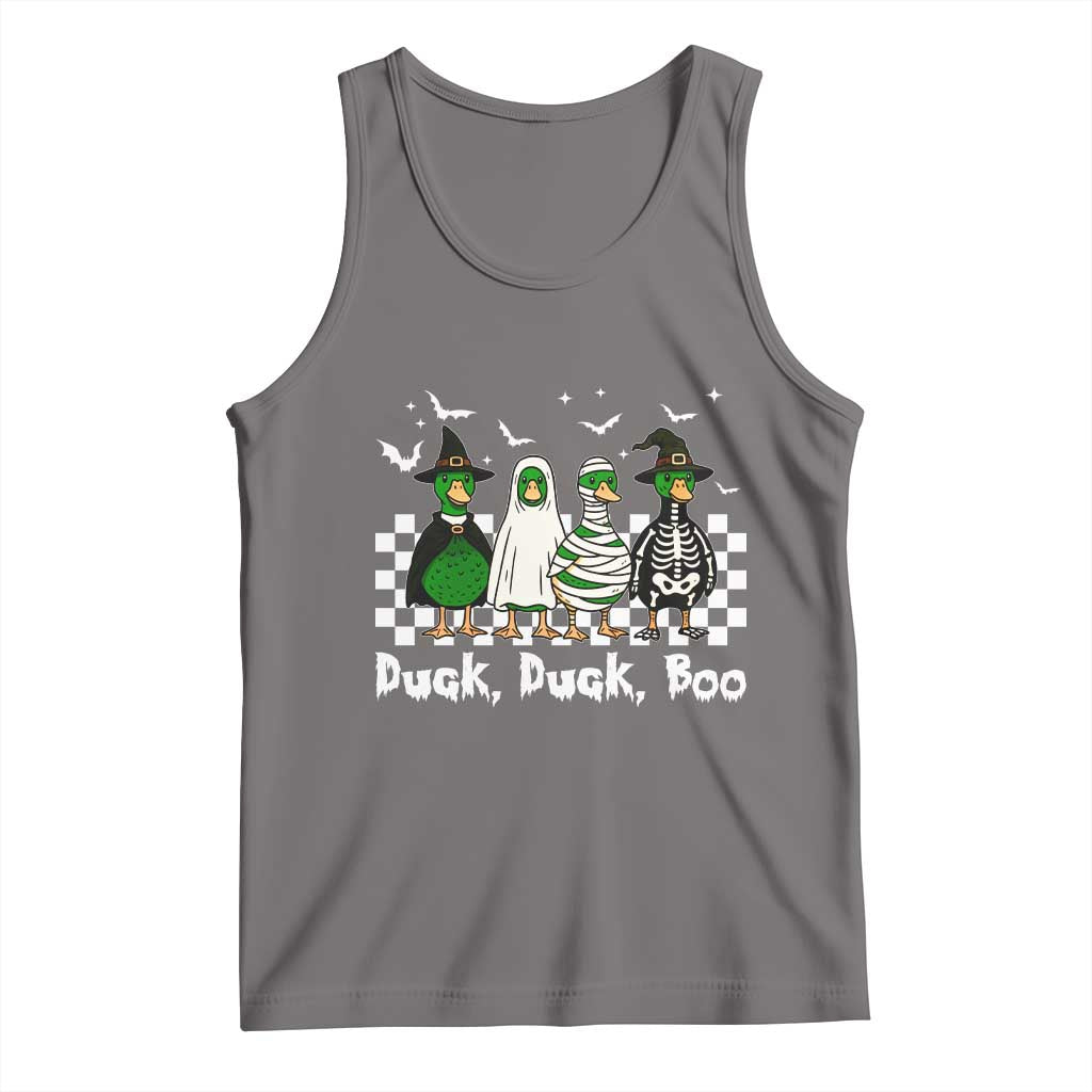 Halloween Duck Duck Boo Tank Top Funny Spooky Gift TS12 Deep Heather Print Your Wear